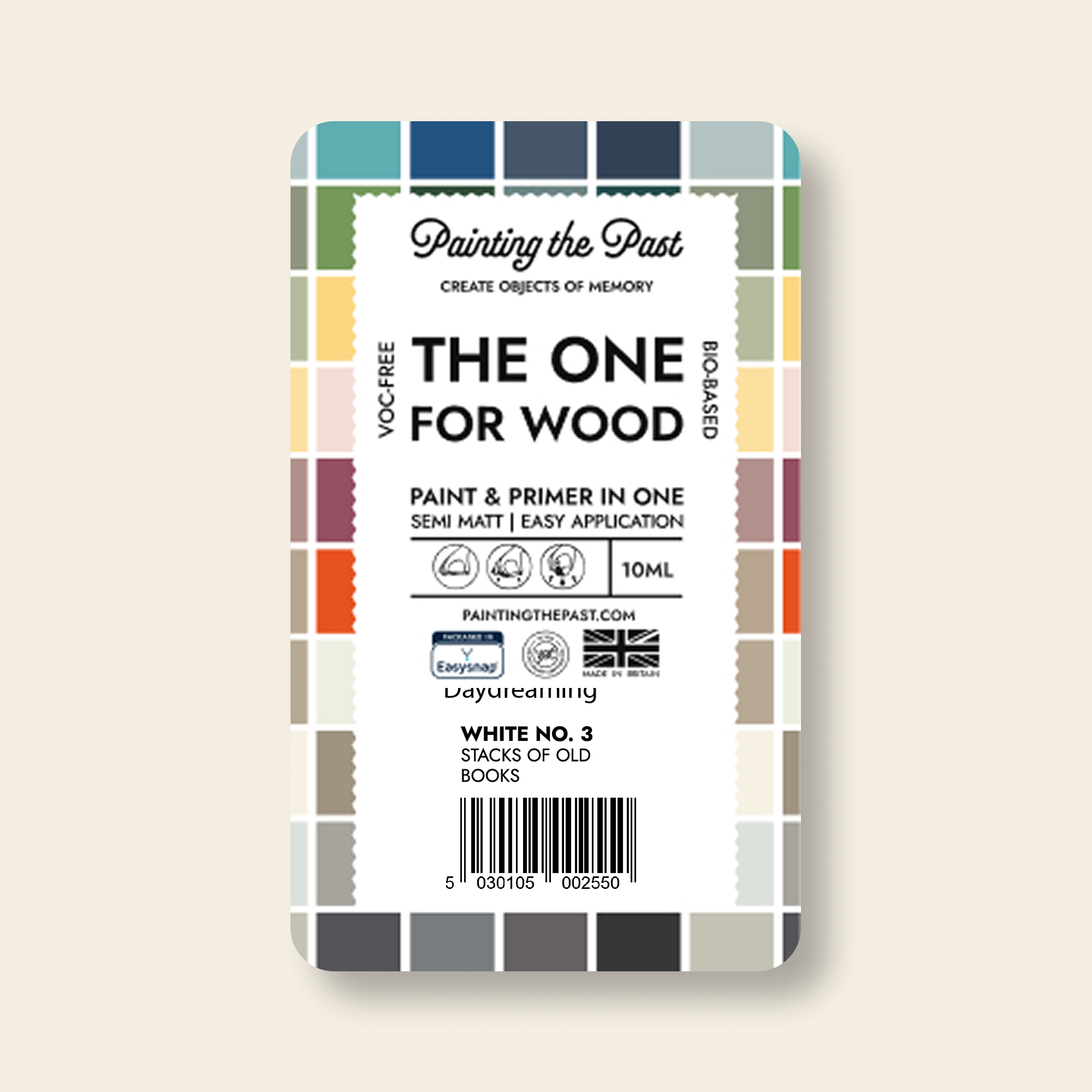 The One for Wood 10mL White No. 3 Stacks of Old Books