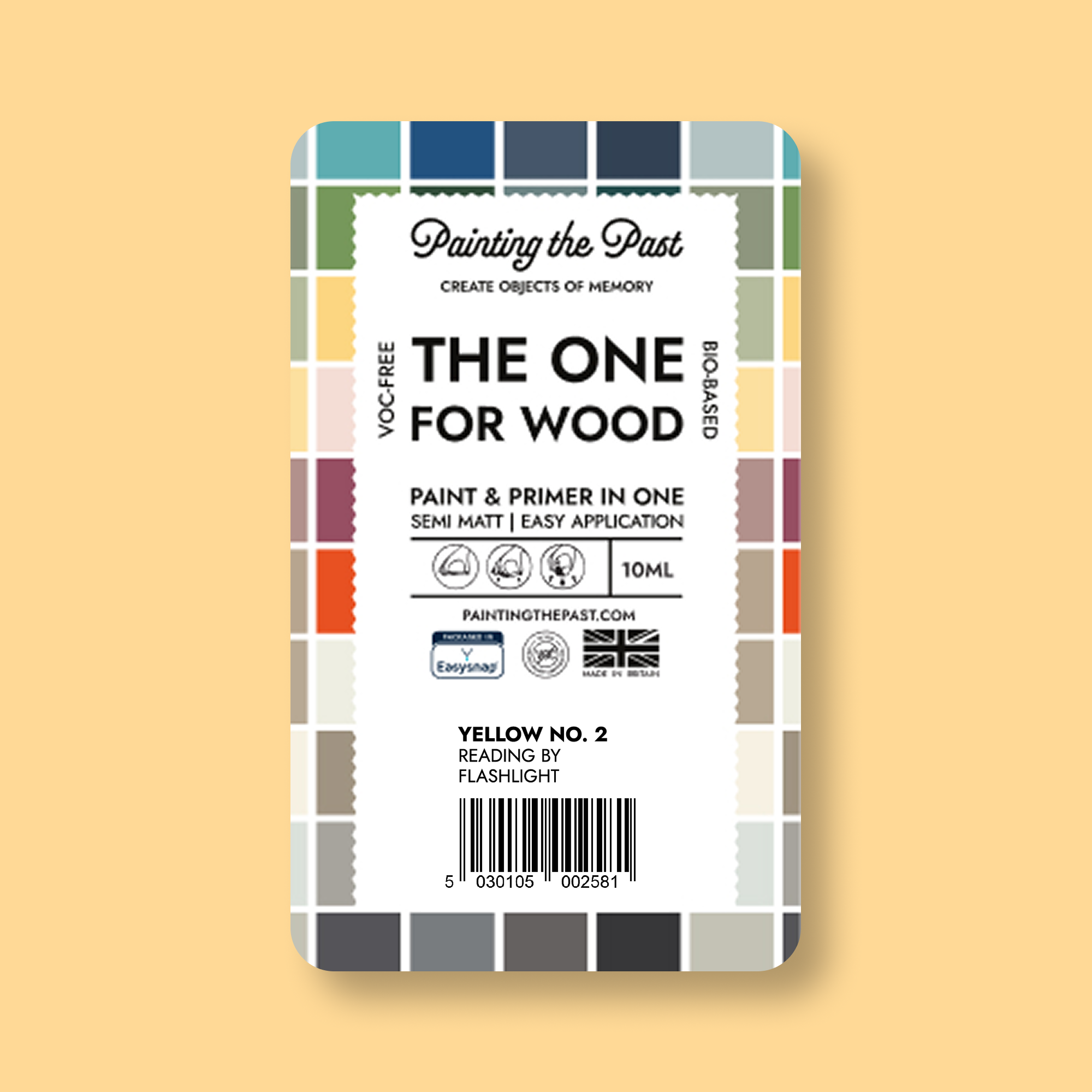 The One for Wood 10mL Yellow No. 2 Reading by Flashlight