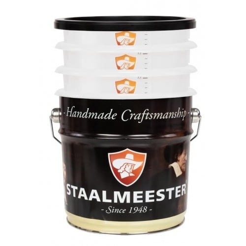 Steelmeester Farbkessel-Set 2,5 L mit 3 Einsatzbehältern